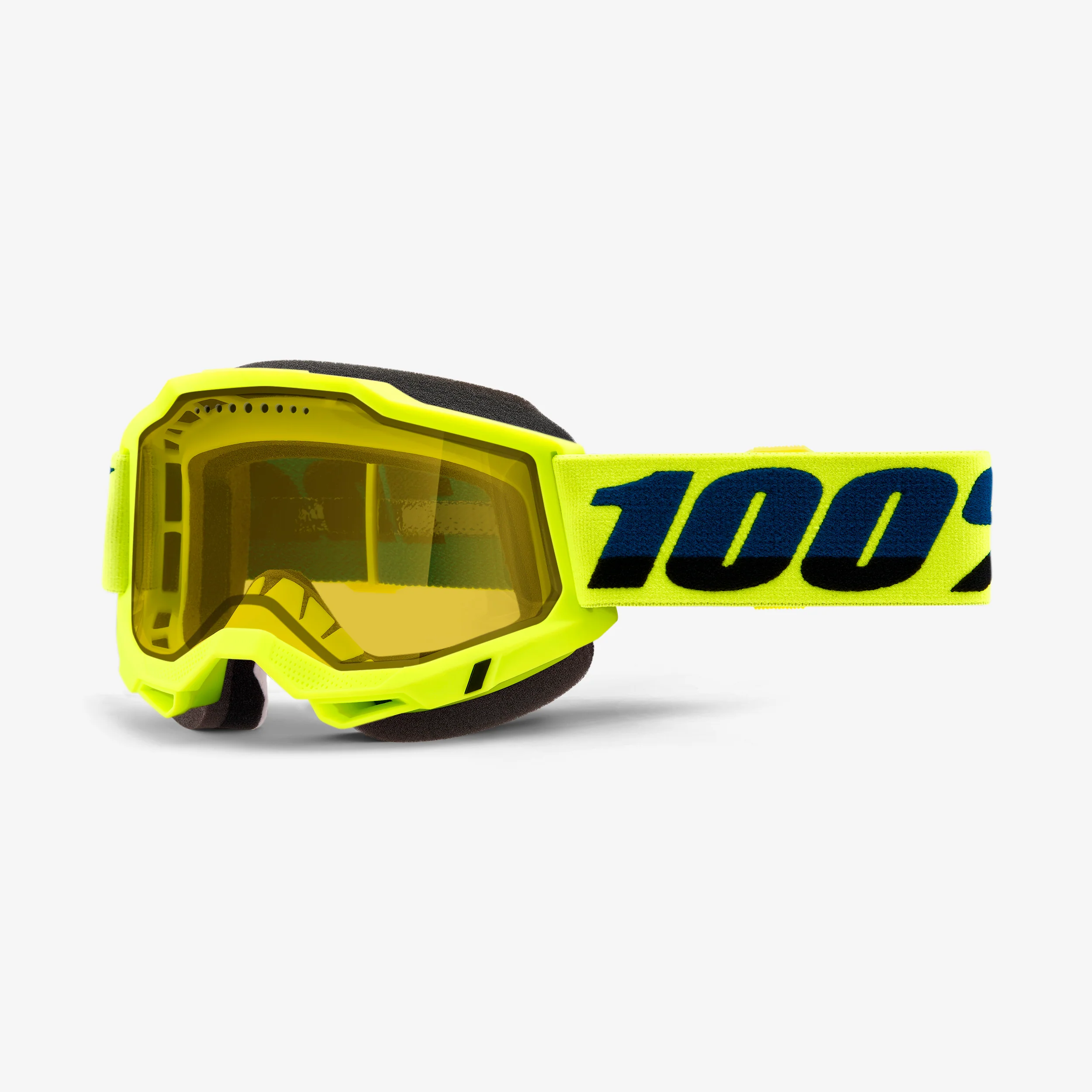 ACCURI 2 SNOWMOBILE Dual Pane Vented Goggle Neon Yellow - Image 2