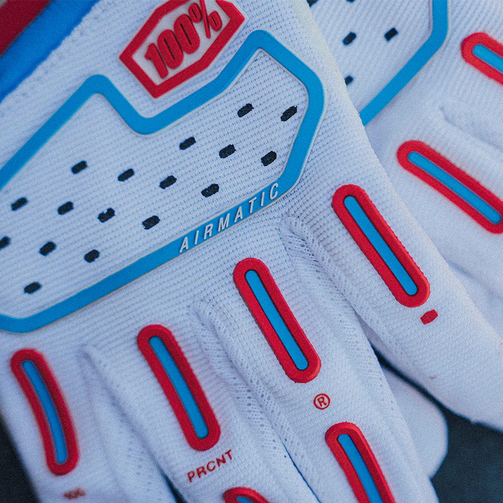 AIRMATIC 2 Gloves Red/White/Blue - Image 4