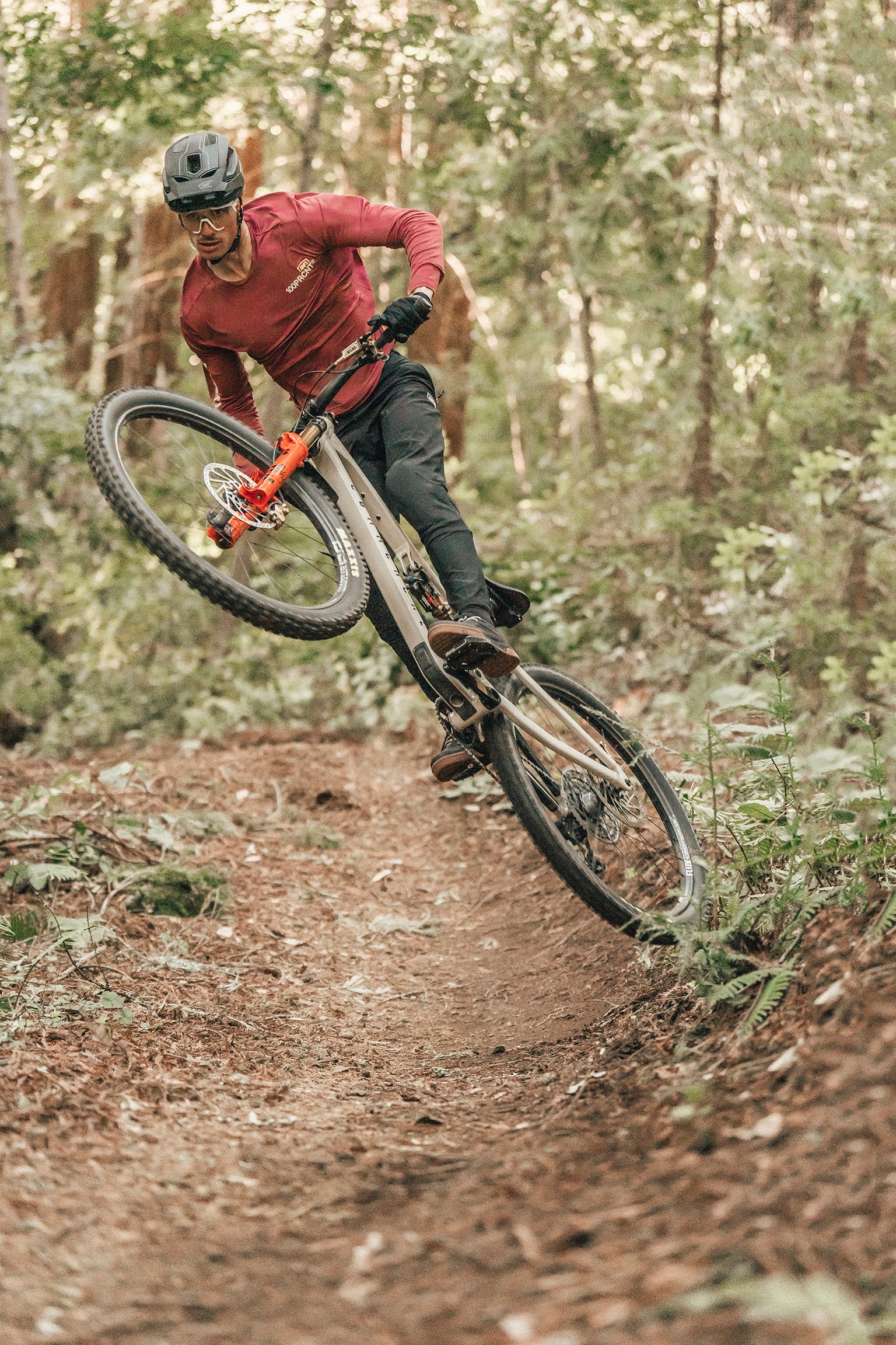 AIRMATIC Long Sleeve Jersey Cardinal - Image 4
