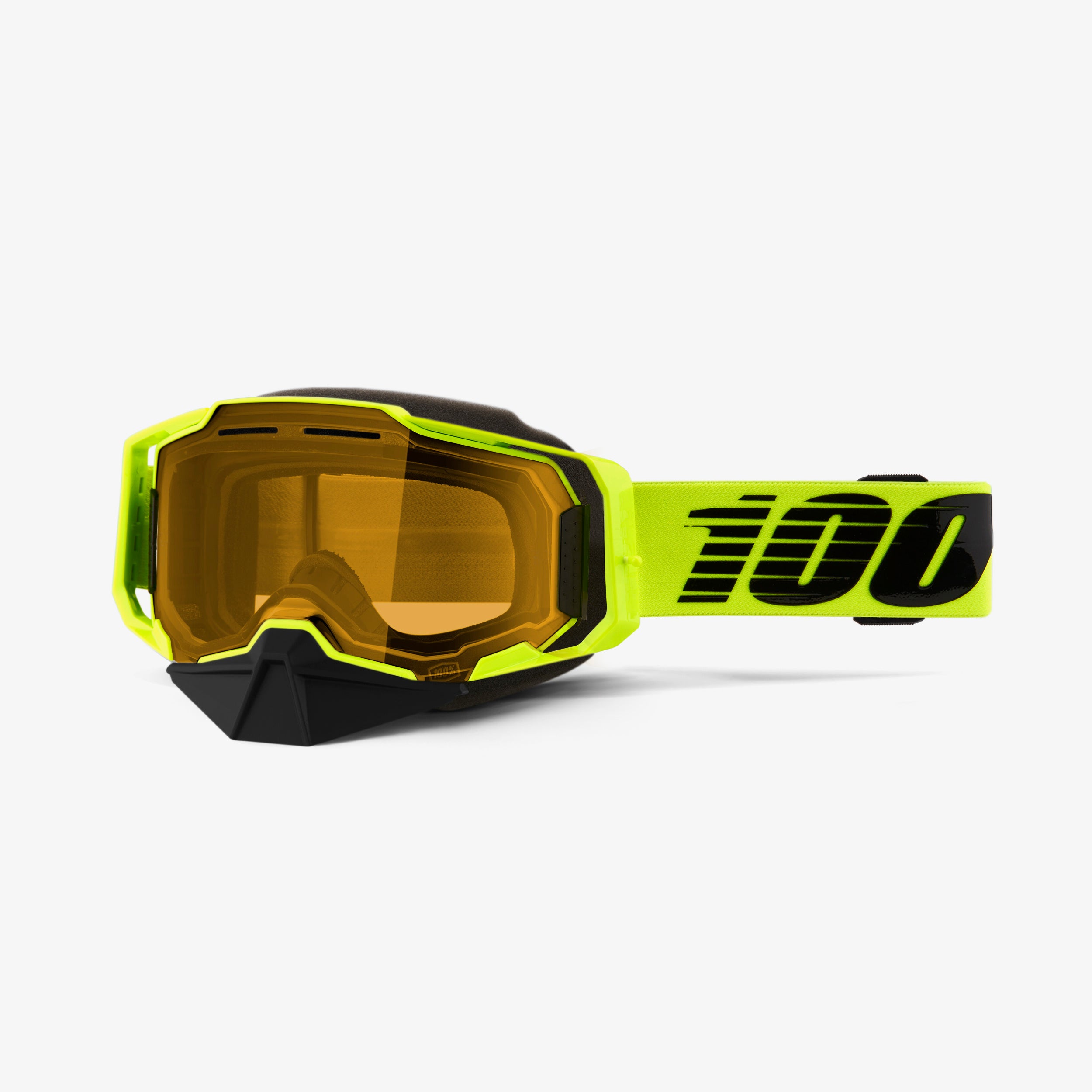 ARMEGA SNOWMOBILE Dual Pane Vented Goggle Neon Yellow - Image 2
