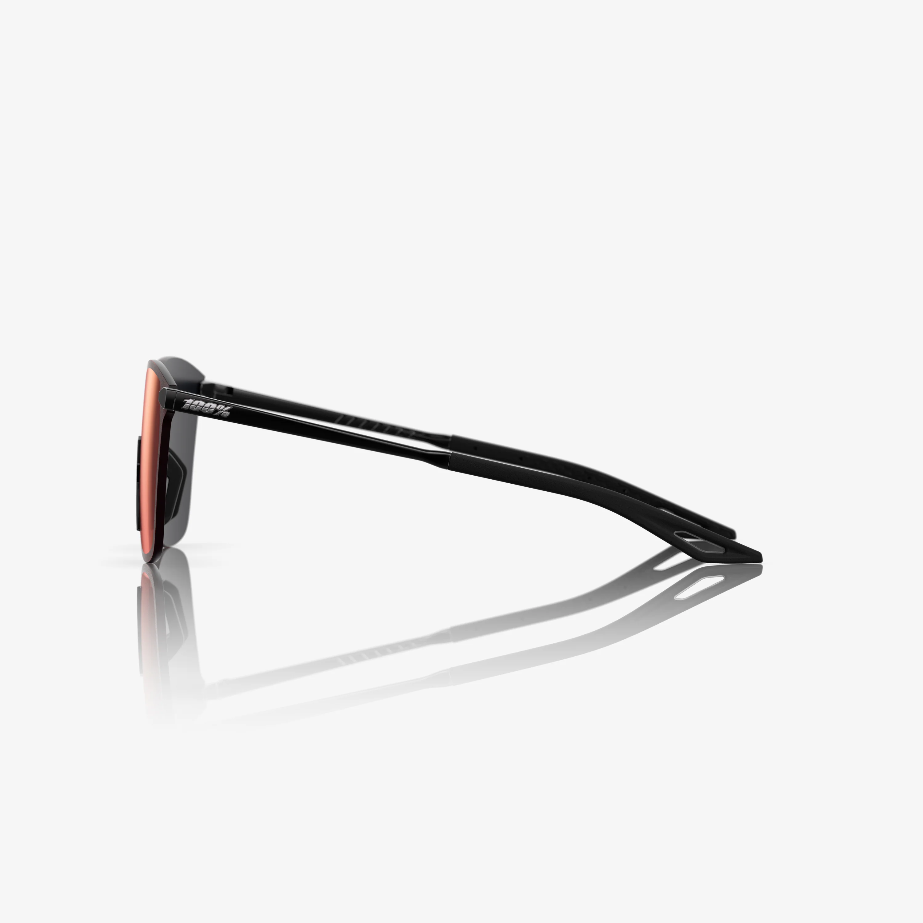 LEGERE SQUARE Polished Black Brown/Red Gradient Lens - Image 3