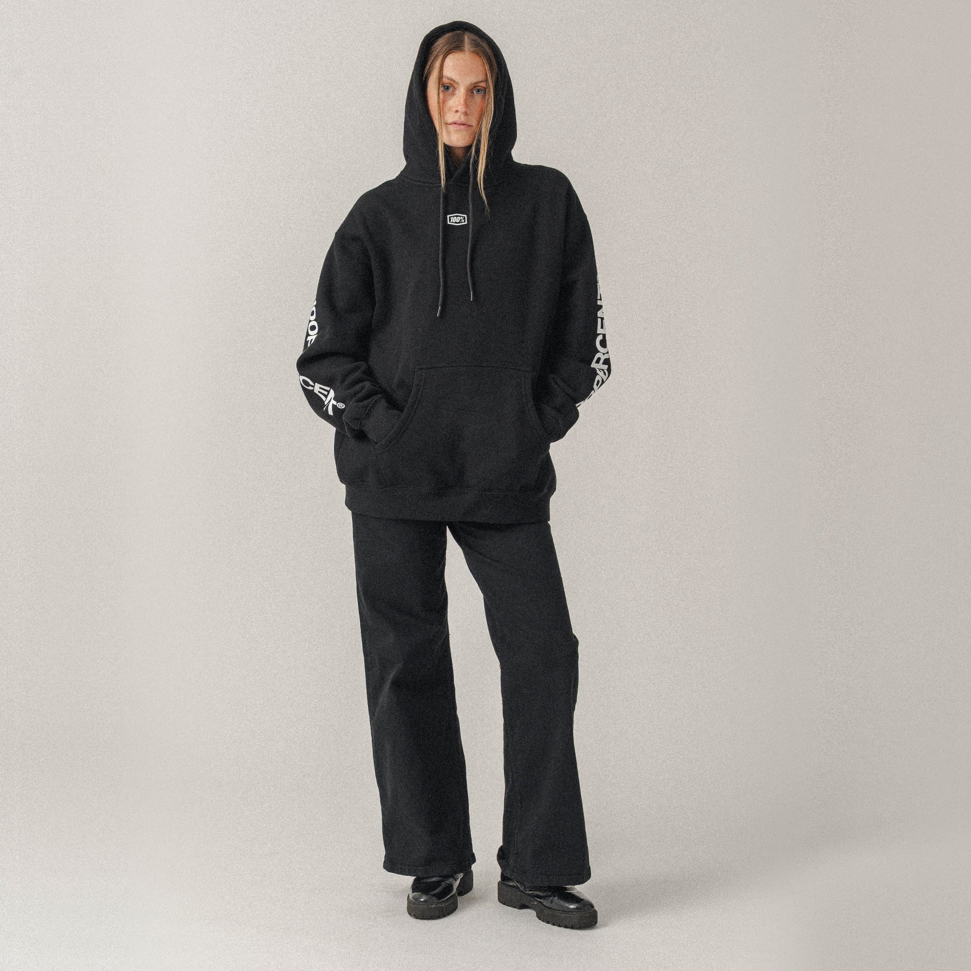 ROOTS Pullover Hoodie Fleece Black - Image 2