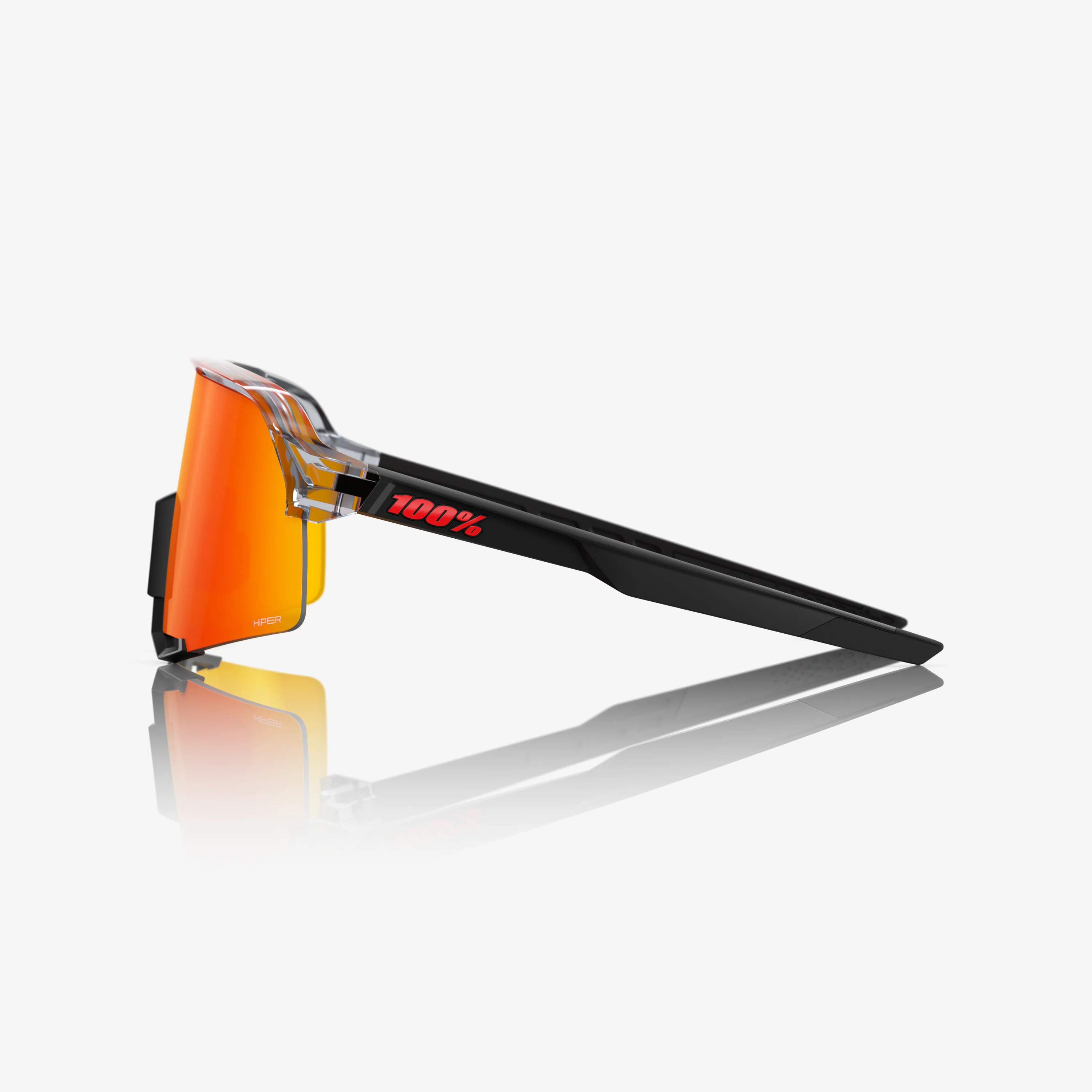S3 Polished Translucent Grey & Matte Black HiPER Red Mirror Lens - Image 3