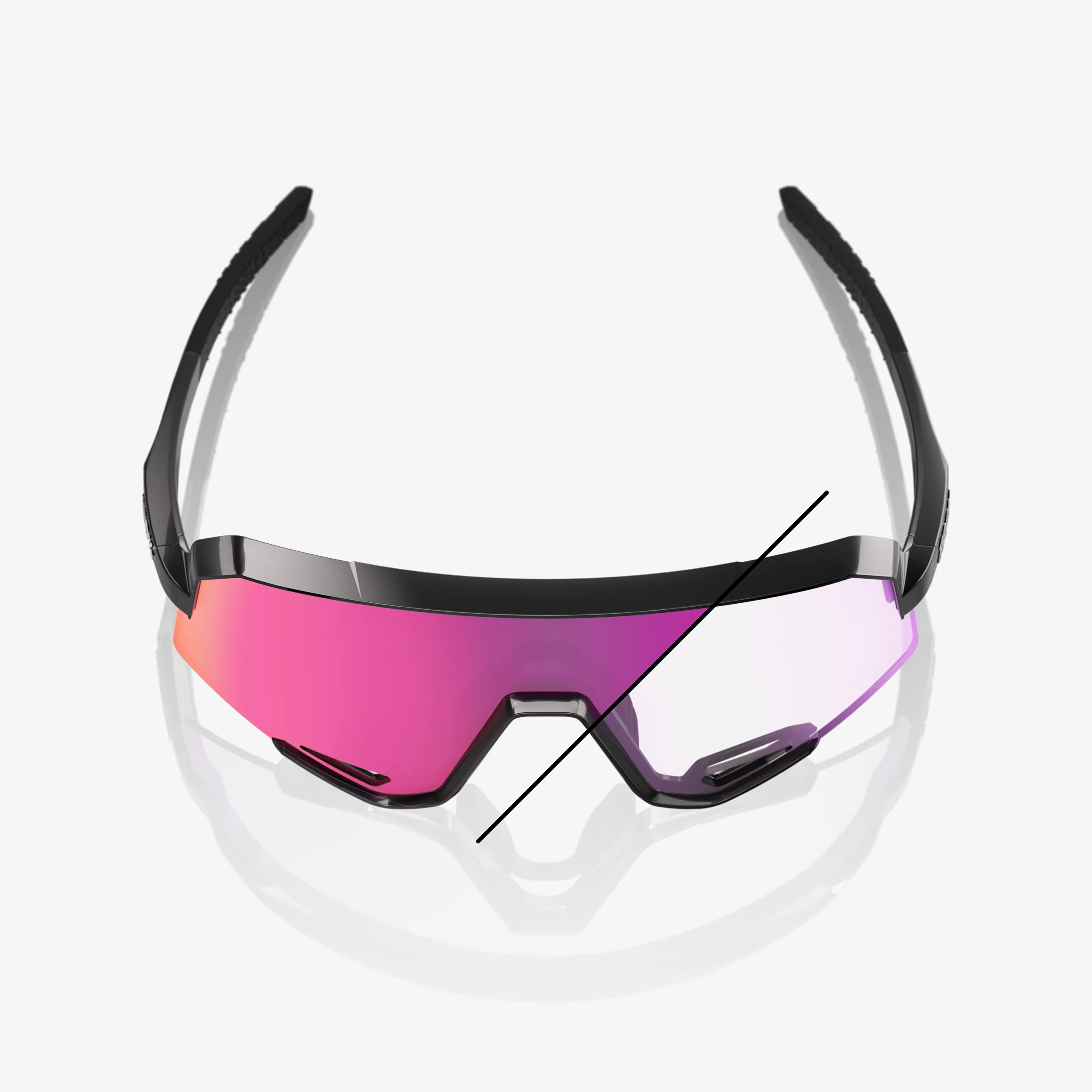 SLENDALE - Gloss Black - Photochromic Purple Mirror - Image 8