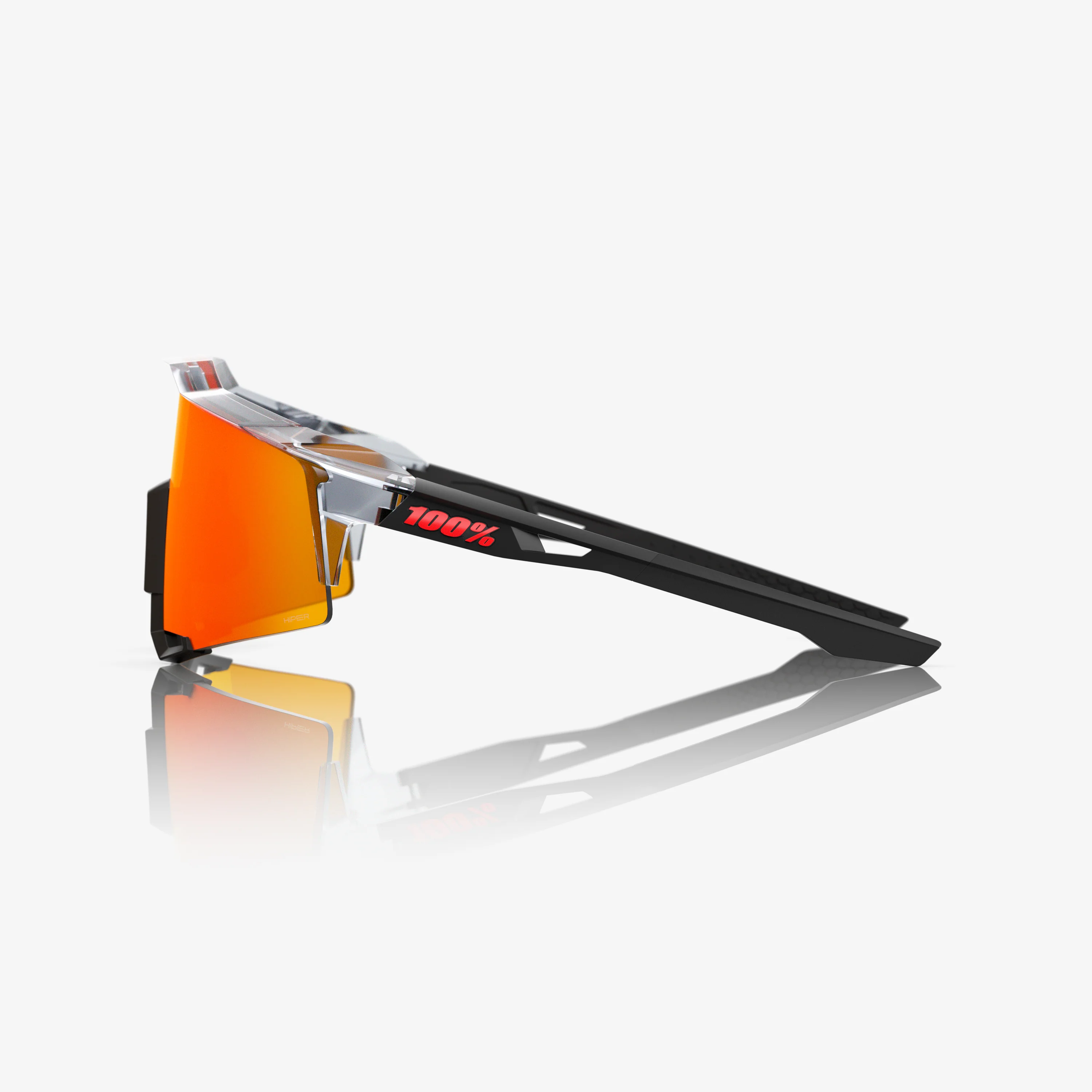 SPEEDCRAFT Polished Translucent Grey & Matte Black HiPER Red Mirror Lens - Image 3