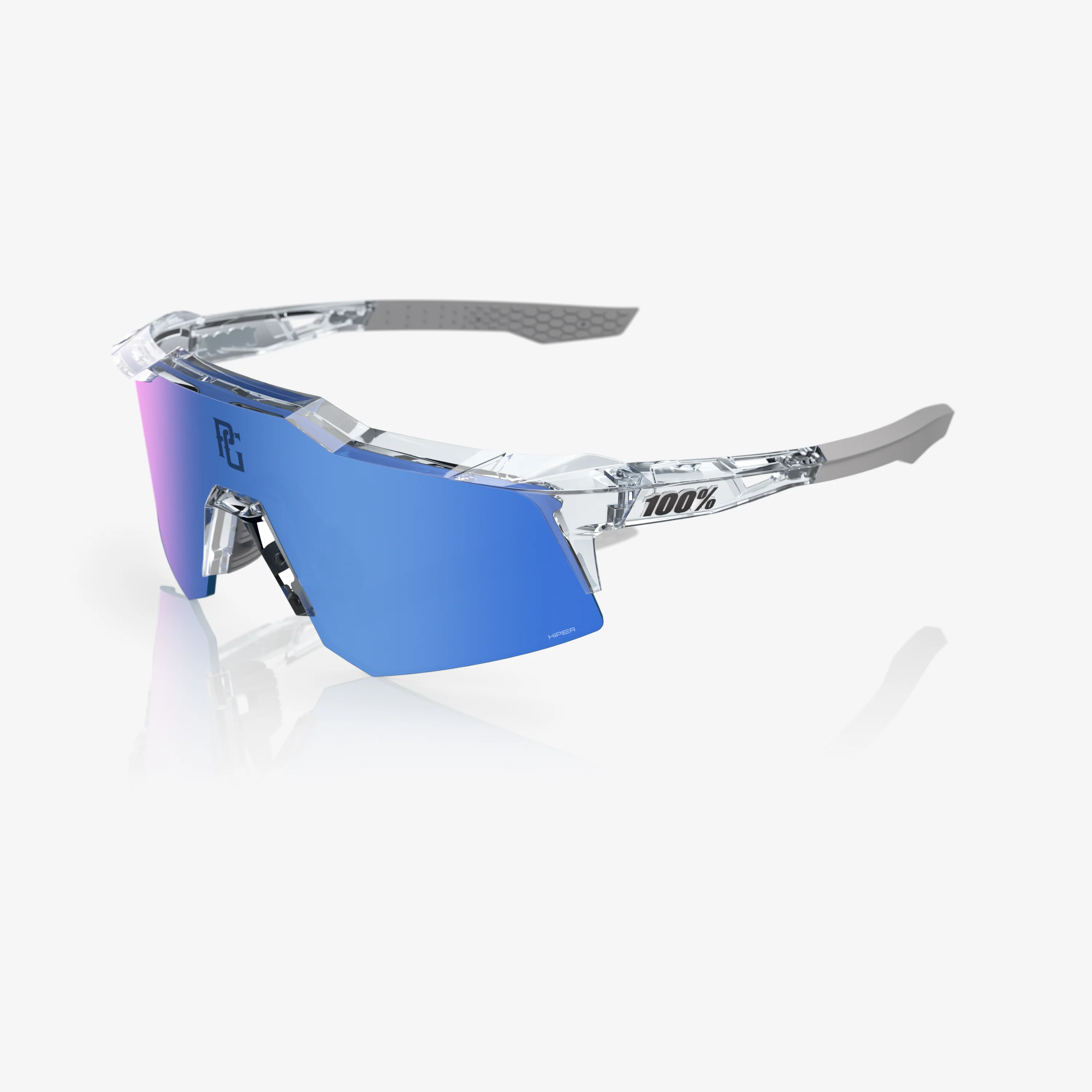 SPEEDCRAFT XS PG Polished Translucent Clear HiPER Blue Mirror Lens