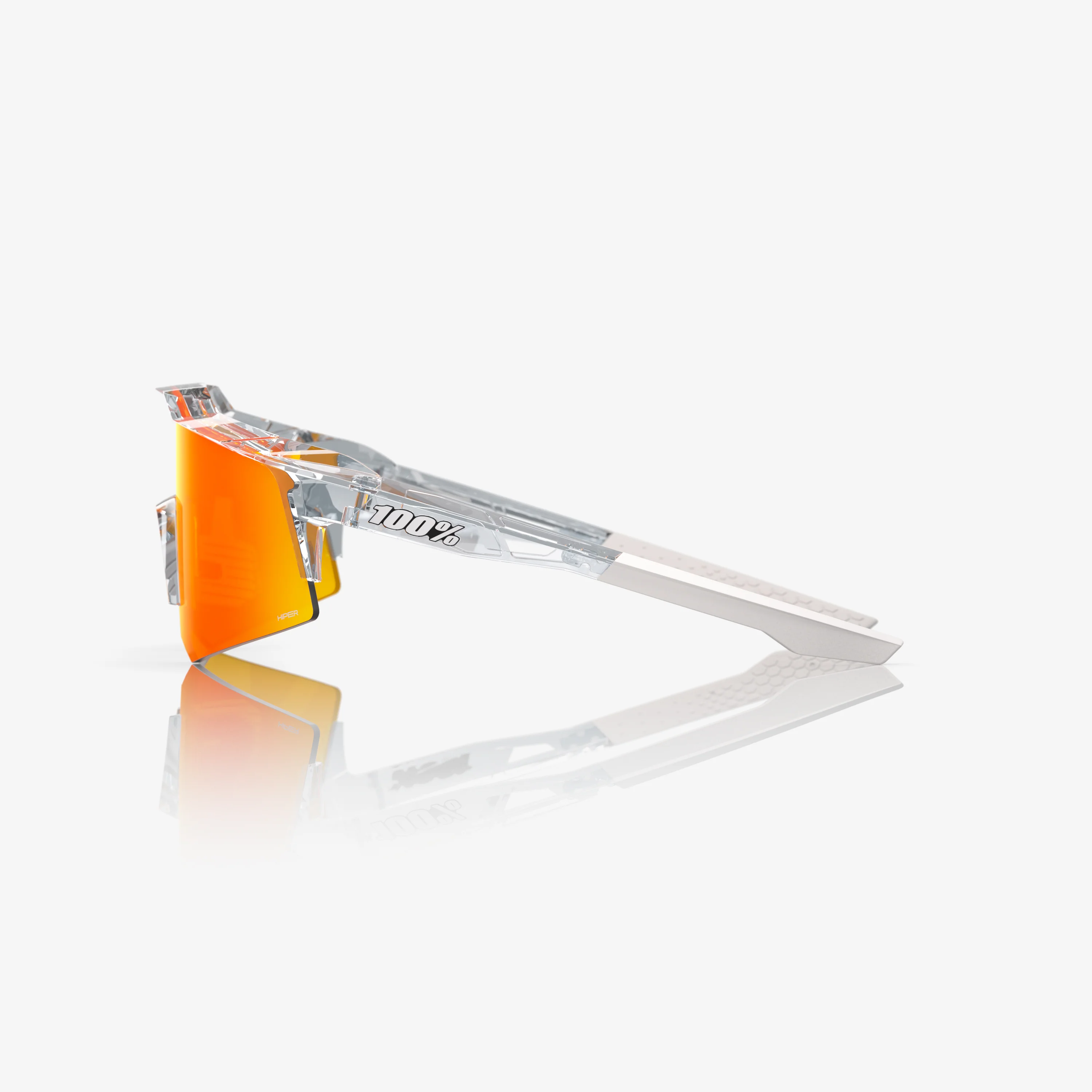SPEEDCRAFT XS - Polished Translucent Clear - HiPER Red Multilayer Mirror - Image 3