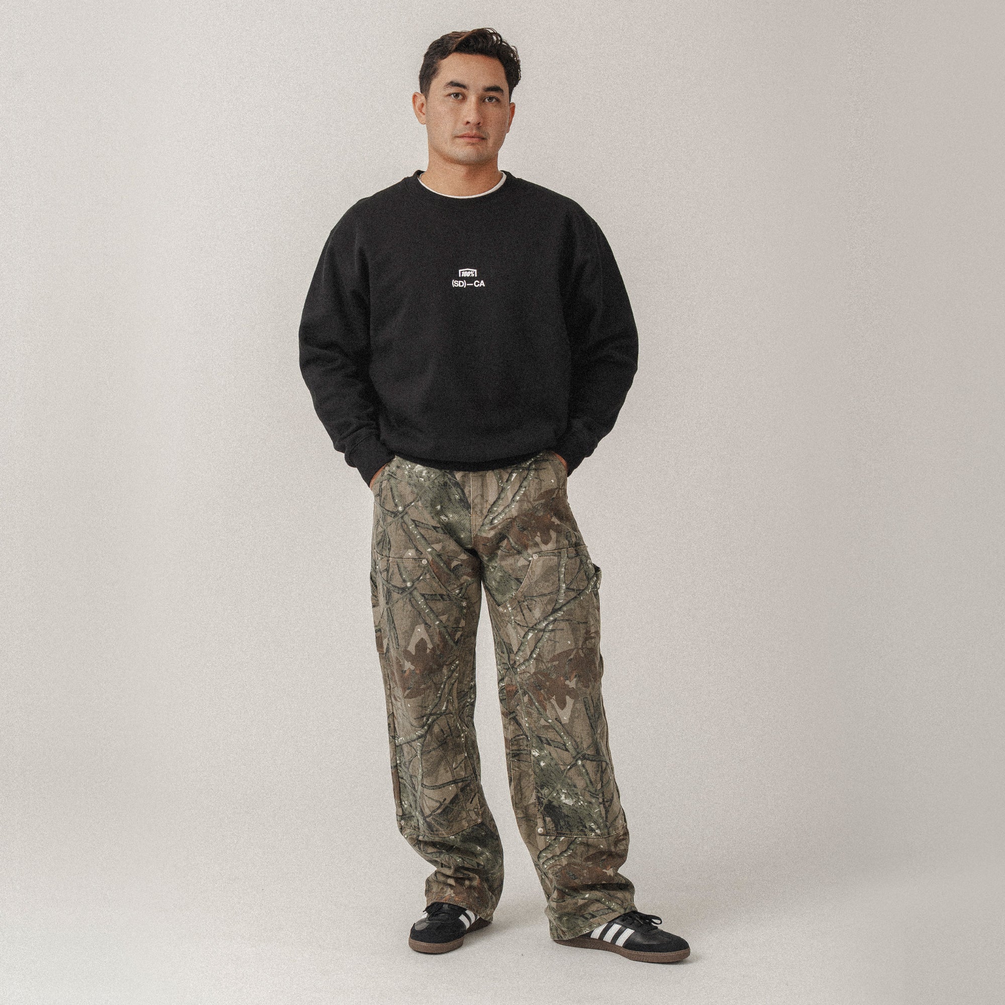 STAPLE Pullover Crewneck Fleece Black - Image 2
