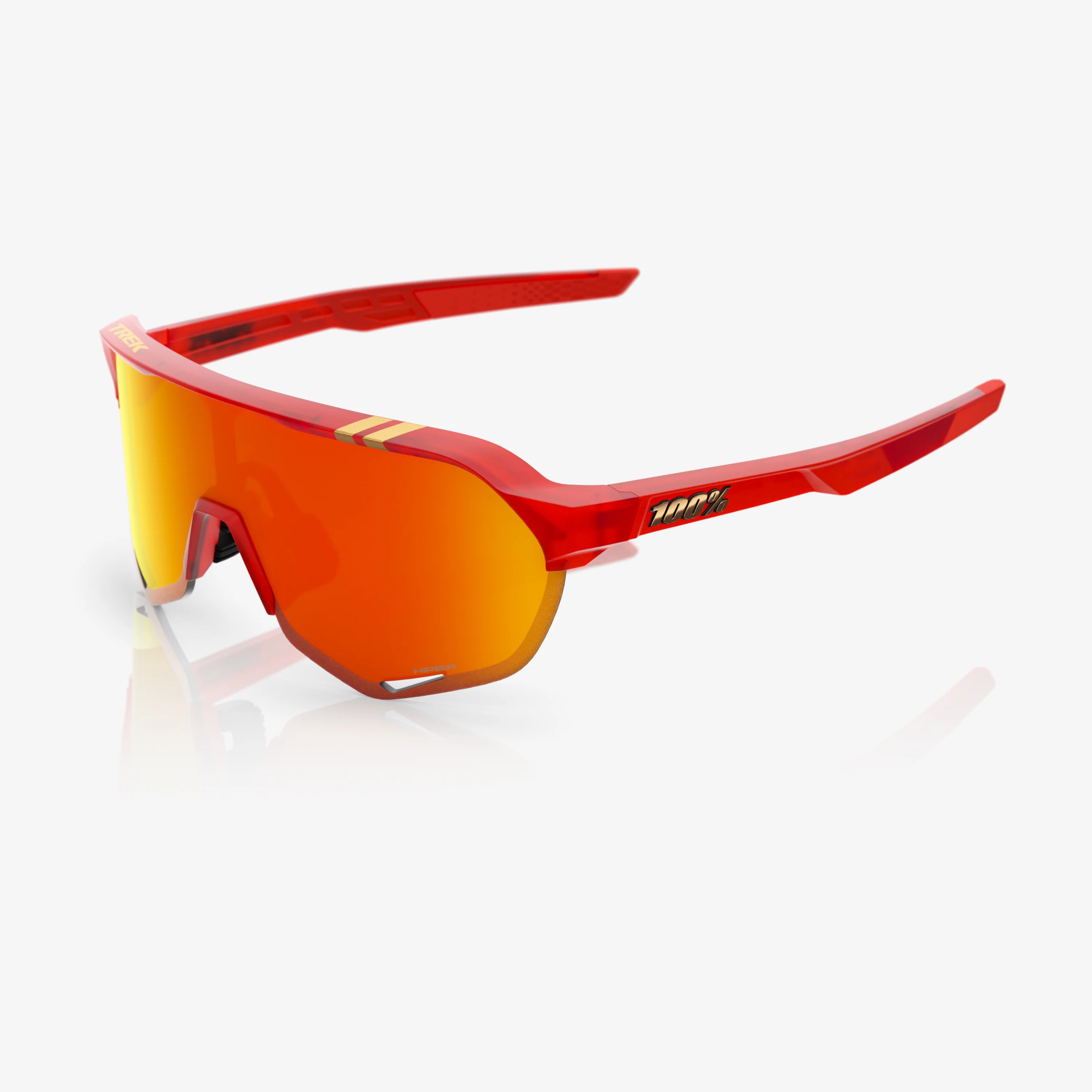 TREK TFR S2 Translucent Matte Red HiPER Red Mirror Lens